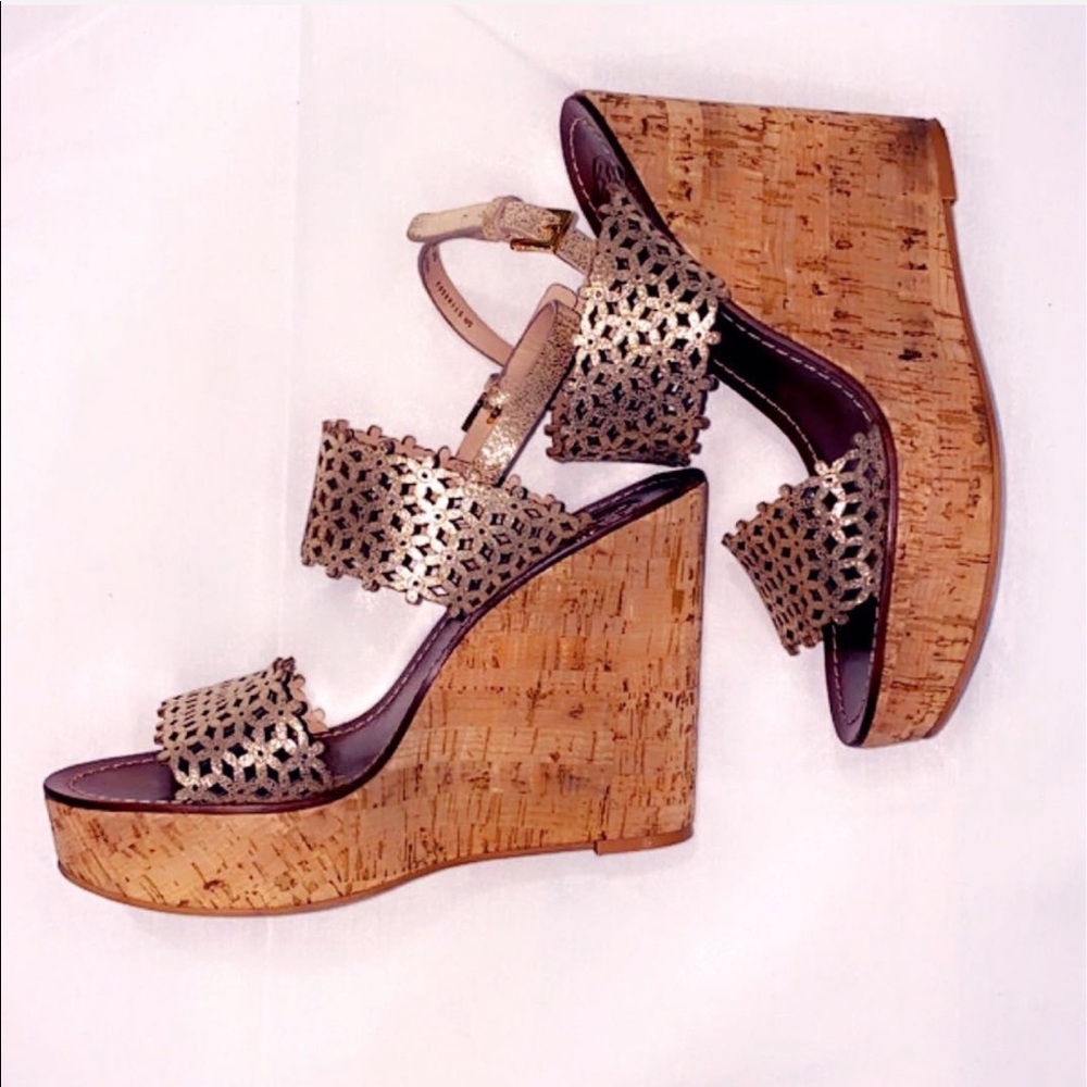 Tory Burch Daisy Cork Wedges